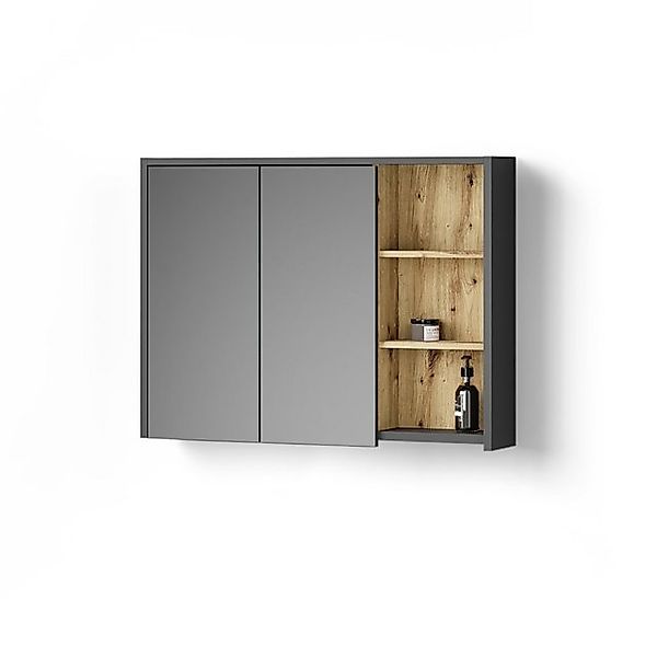 Livinity® Badezimmerspiegelschrank Vomano, Artisan-Eiche, 100 x 75 cm günstig online kaufen