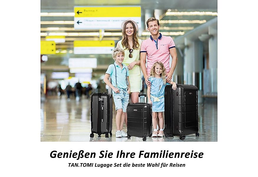 TAN.TOMI Handgepäckkoffer Trolley Hartschalenkoffer Hard Shell Hartschalenk günstig online kaufen