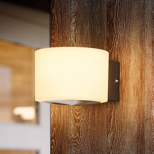 Philips LED-Außenwandleuchte Otis UE, weiß, Stahl, IP44 günstig online kaufen