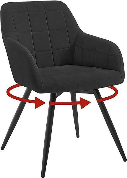 Woltu Esszimmerstuhl (1 St), gepolsterter ergonomischer, mit Metallbeinen günstig online kaufen