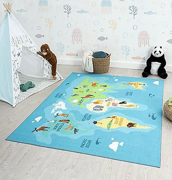 the carpet Teppich »Happy Life«, rechteckig, 4 mm Höhe, Life Kinderzimmer T günstig online kaufen