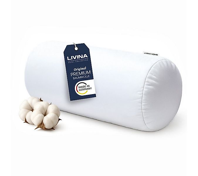 LIVINA HOME Nackenrolle Kopfkissen in Hotelqualität, Sofakissen, 15x40cm, M günstig online kaufen