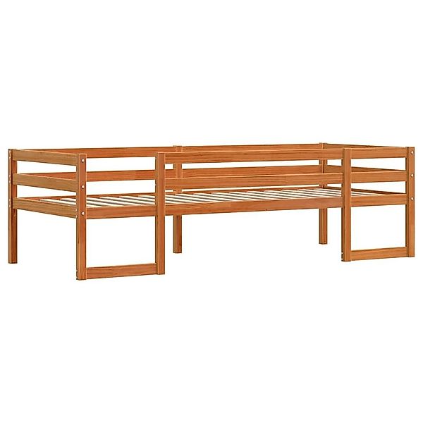vidaXL Bett Kinderbett Wachsbraun 75x190 cm günstig online kaufen