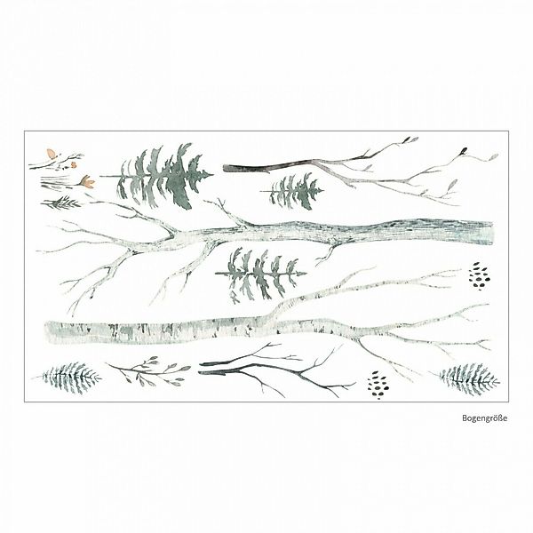 nikima Wandtattoo 204 Wald Aquarell - günstig online kaufen