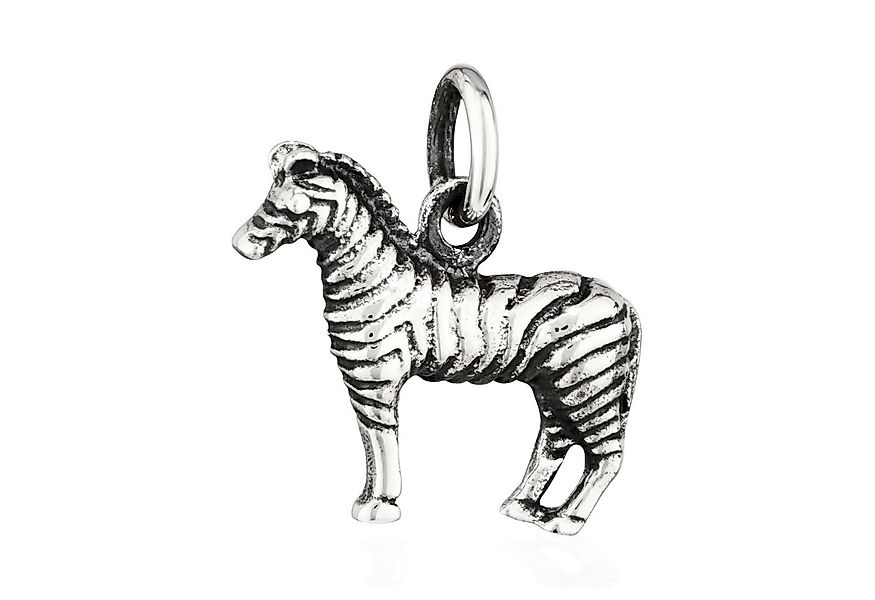 NKlaus Kettenanhänger 16x12mm Kettenanhänger Zebra Hippotigris 925 Silber 1 günstig online kaufen