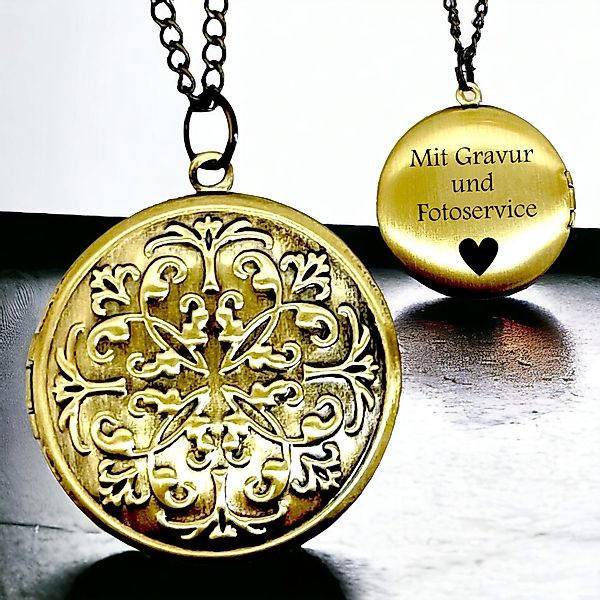 MadamLili Kette mit Gravur MARRAKESCH II Fotomedaillon Kette-Personalisierb günstig online kaufen