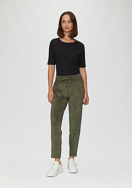 s.Oliver 7/8-Hose Fließende Jogpants aus Feincord günstig online kaufen