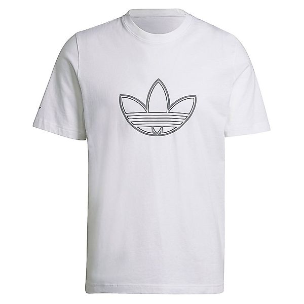 Adidas Originals Outline Logo Kurzärmeliges T-shirt S White günstig online kaufen