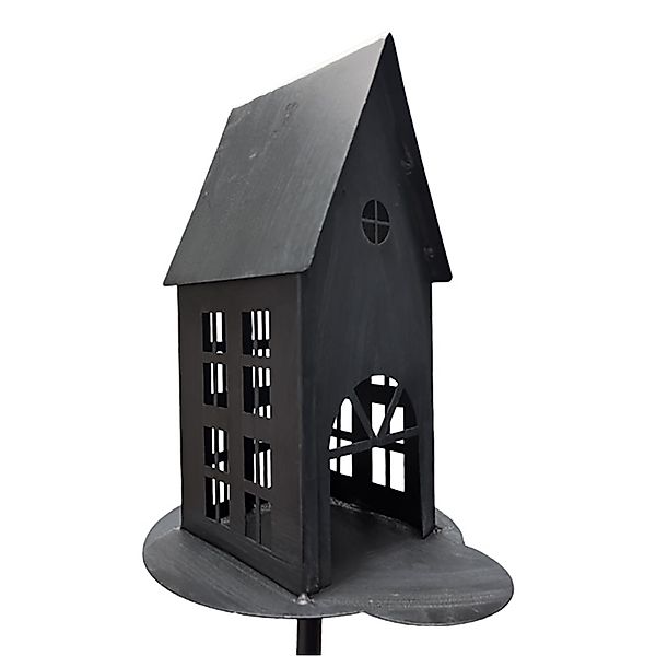 Spetebo Gartenstecker Metall Gartenstecker Haus in günstig online kaufen