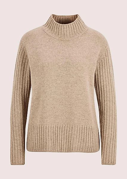 MADELEINE Longpullover "Kaschmirpullover Eleganter Strickpullover mit Stehk günstig online kaufen