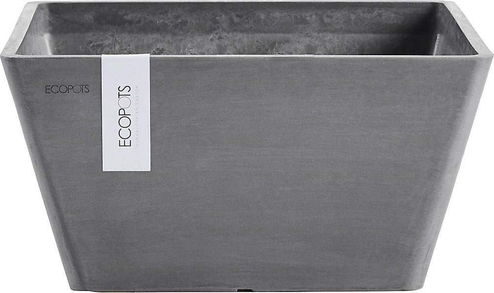 ECOPOTS Blumentopf BERLIN Grey, BxTxH: 31x31x15,5 cm günstig online kaufen