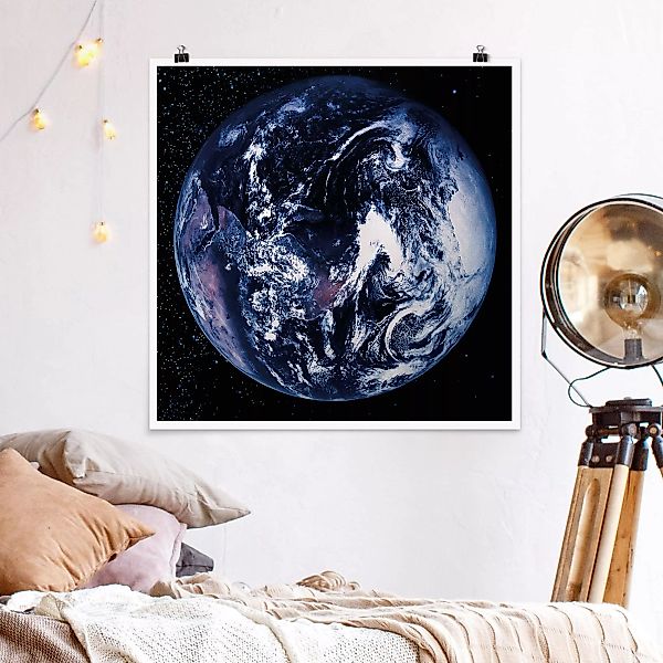 Poster - Quadrat Planet Earth günstig online kaufen