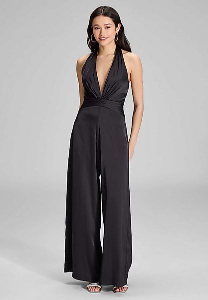 Hey Kyla Jumpsuit - Neckholder Jumpsuit aus Satin Oberteil in figurbetonter günstig online kaufen