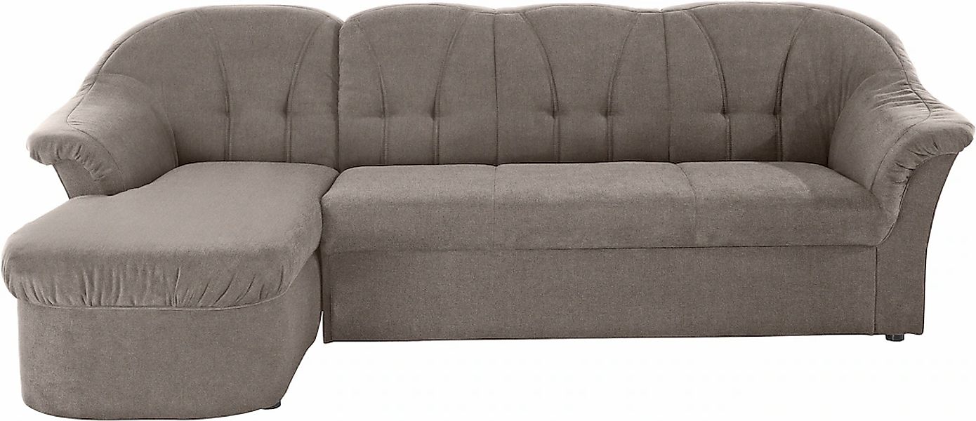 DOMO collection Ecksofa "Pegnitz, elegante Rückensteppung, komfortabel, Bre günstig online kaufen