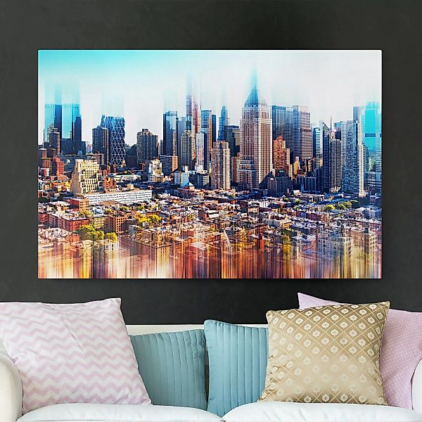 Leinwandbild - Querformat Manhattan Skyline Urban Stretch günstig online kaufen