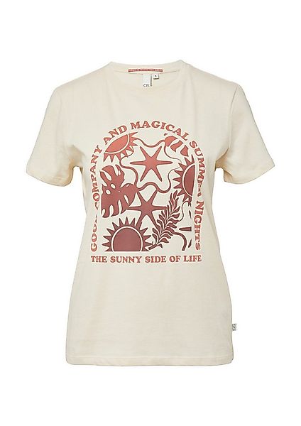 QS Kurzarmshirt T-Shirt Baumwoll T-Shirt mit Frontprint günstig online kaufen