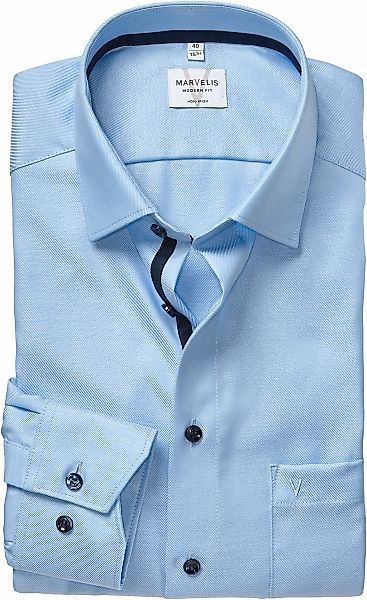 MARVELIS Langarmhemd Businesshemd, New-Kentkragen, modern fit günstig online kaufen