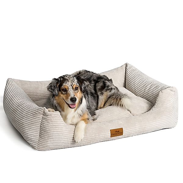 Freudentier Hundekorb Hundebett orthopädisch aus Cord, günstig online kaufen