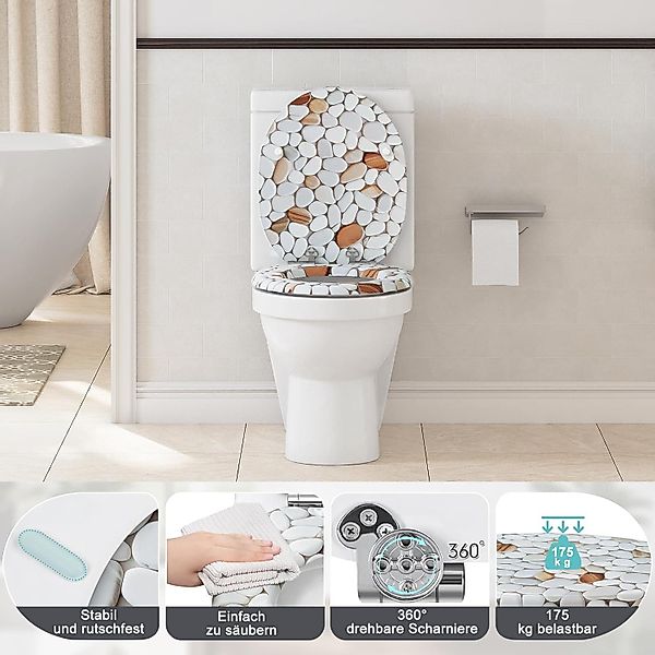 Woltu WC-Sitz (1-St), O Form, mit günstig online kaufen