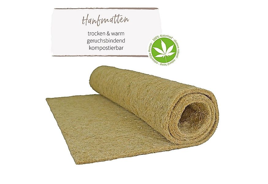 ELMATO Einstreu Elmato 10163 Nagerteppich aus 100% Naturhanf 100x40cm, Stär günstig online kaufen