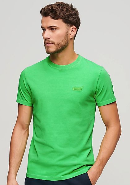 Superdry Rundhalsshirt ESSENTIAL LOGO EMB NEON günstig online kaufen