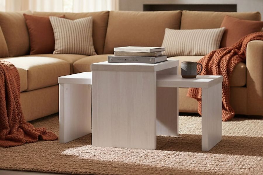Home affaire Couchtisch "Leinz" Set, 2 Stk. tlg. aus Kiefer, Tischplatten i günstig online kaufen