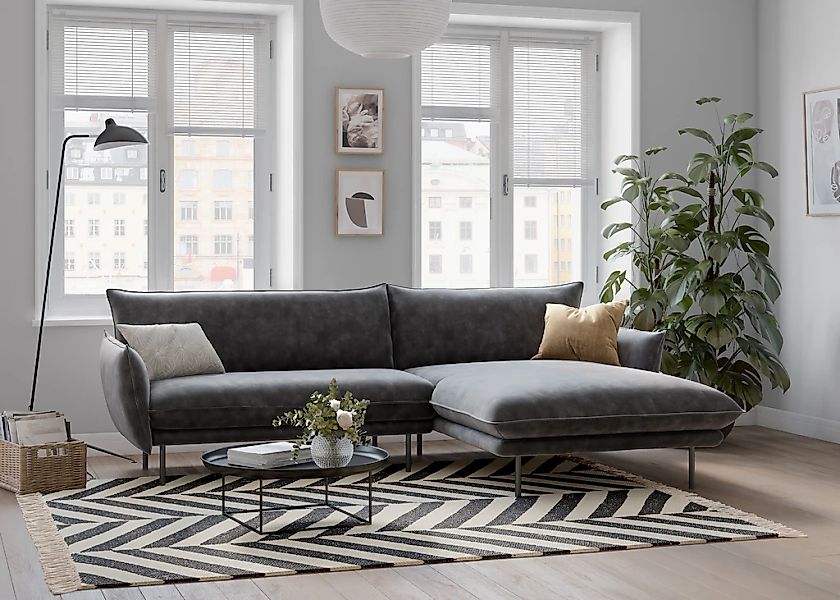 OTTO home Ecksofa "Stine L-Form" Besonderes Design durch Kissenoptik und Ke günstig online kaufen
