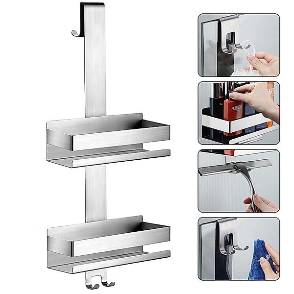 CALIYO Duschablage Duschablage zum Hängen, Duschregal aus Edelstahl SUS304 günstig online kaufen