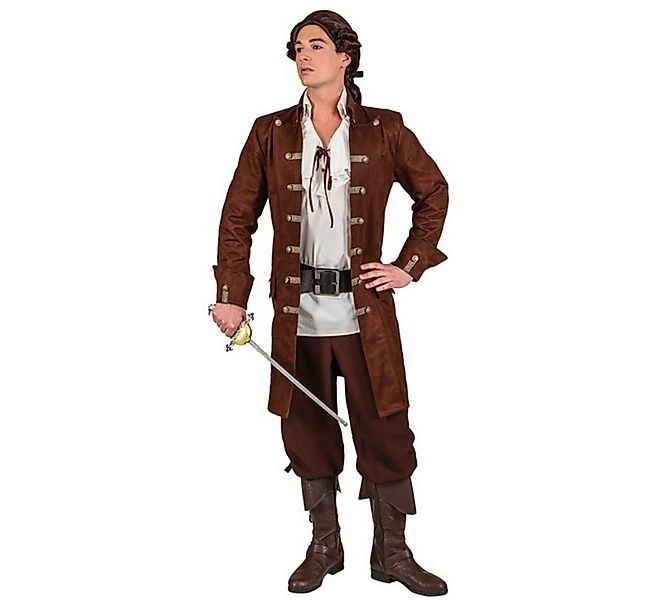 Orlob Piraten-Kostüm Braune Jacke für Herren günstig online kaufen