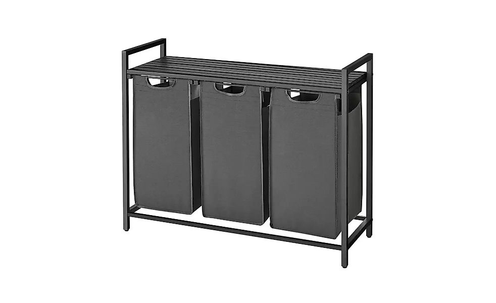 Wäschekorb   ¦ grau ¦ Stoff,Metall ¦ Maße (cm): B: 92,5 H: 72 Aufbewahrung günstig online kaufen