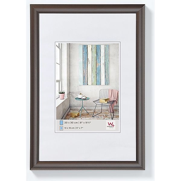 walther design Trendstyle Kunststoff Bilderrahmen  10x15 cm Stahl günstig online kaufen