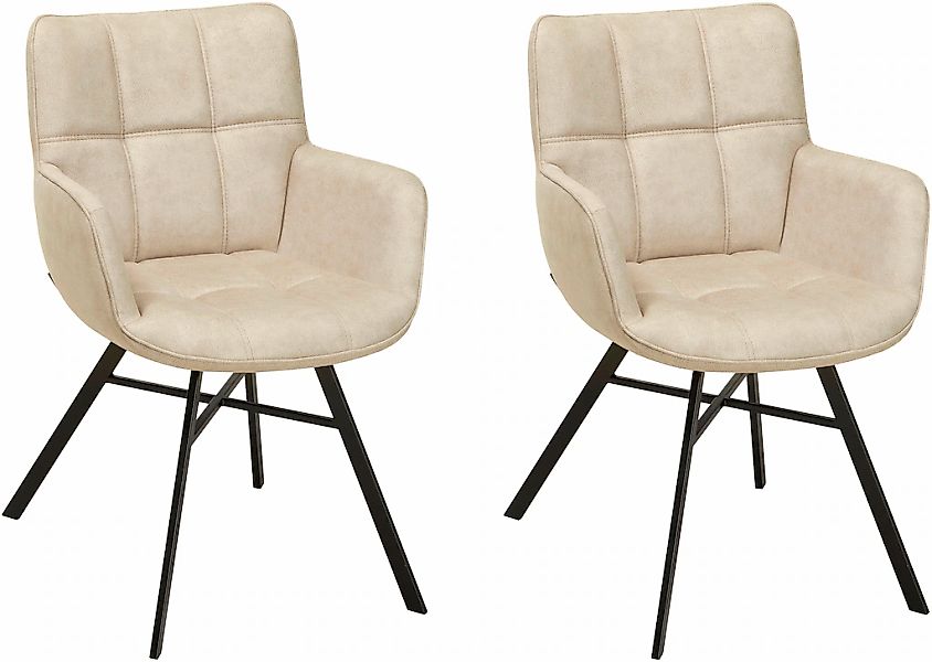 OMG Design Armlehnstuhl "Marcon" (Set) 2 Stk.Esszimmerstuhl, pflegeleichter günstig online kaufen