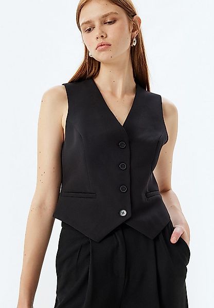 Koton Anzugweste V-Kragen Regular günstig online kaufen
