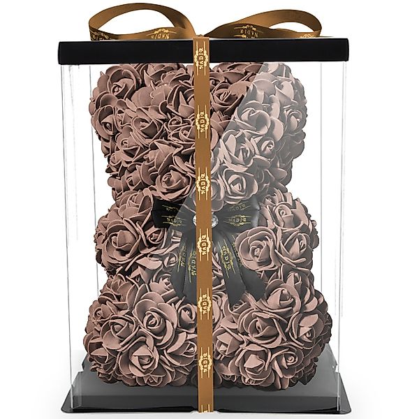 Kunstblume Rosenbär mit Geschenkbox Farben mit günstig online kaufen