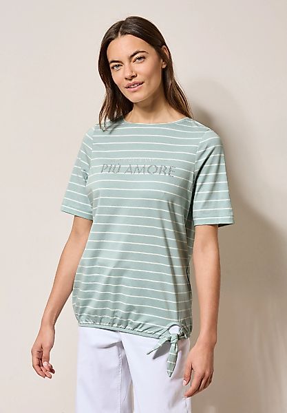 Cecil T-Shirt, Elastiksaum mit Knotendetail günstig online kaufen