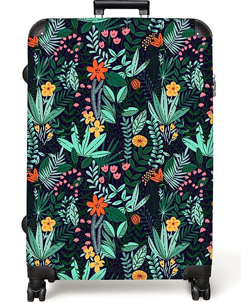NoBoringSuitcases.com© Hartschalen-Trolley Pflanzen - Blumen - günstig online kaufen
