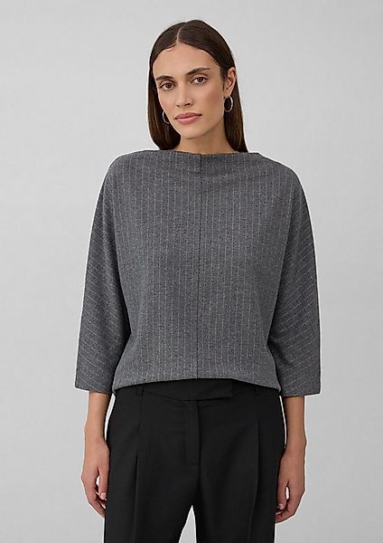 s.Oliver 3/4 Arm-Pullover Sweatshirt Relaxed-Fit-Shirt mit Nadelstreifen un günstig online kaufen