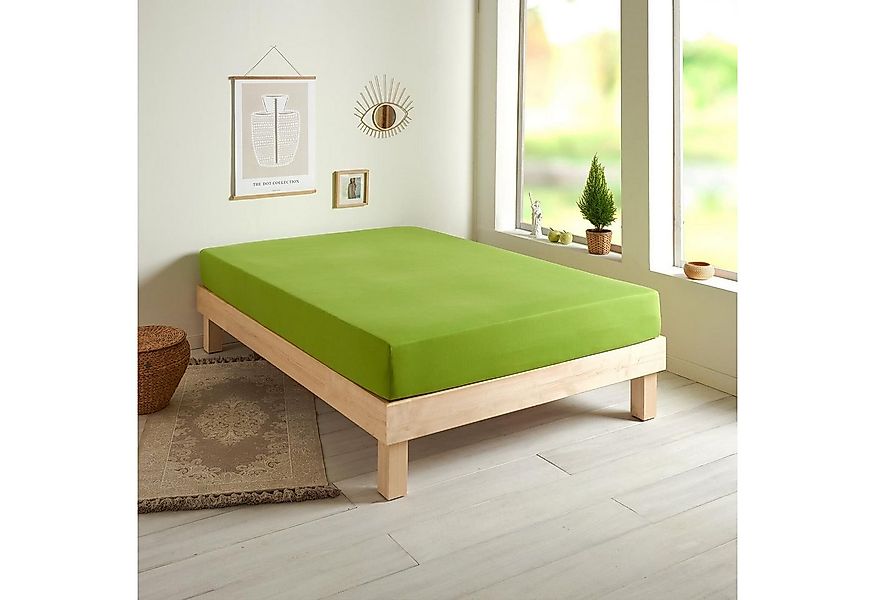 TRAUMSCHLAF Spannbettlaken Single Jersey, Jersey, Gummizug: Rundumgummi, (1 günstig online kaufen