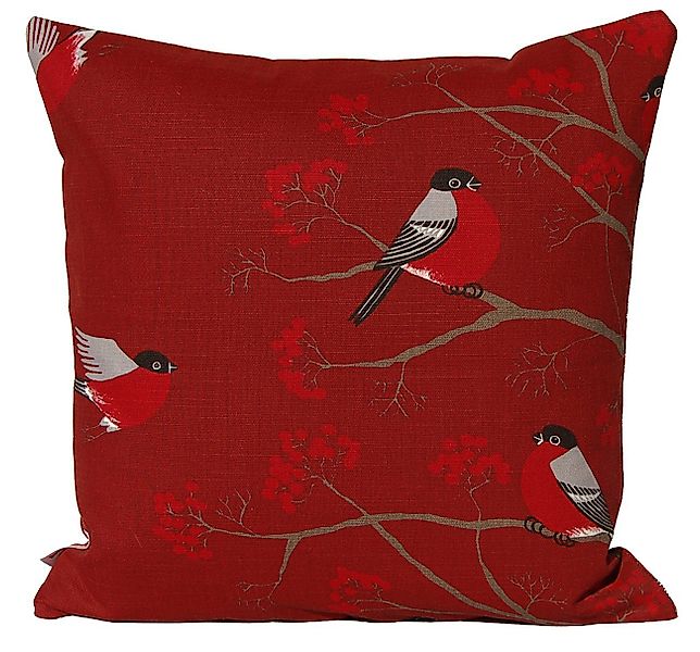 beties Kissenbezug Beeren Vögel, (1 Stück), Kissenhülle ca. 40x40 cm Deko-K günstig online kaufen
