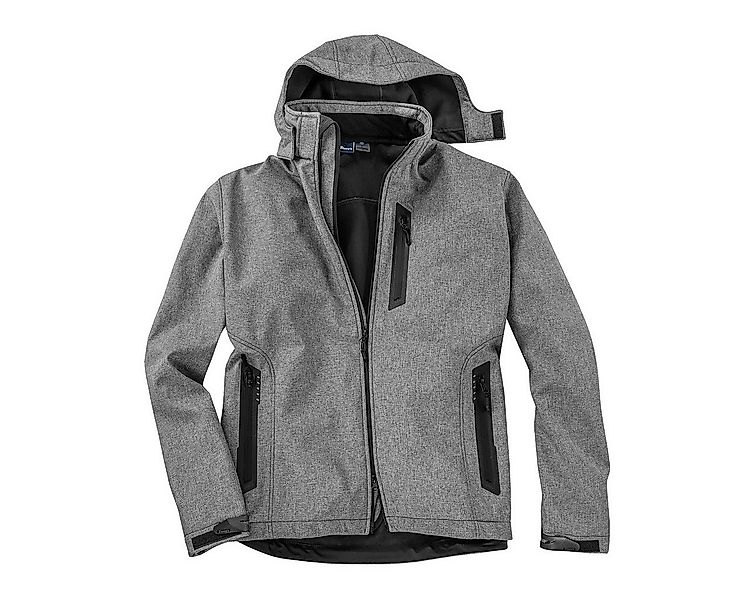 Dave's Softshelljacke Dave's Softshelljacke grau melange Übergröße günstig online kaufen