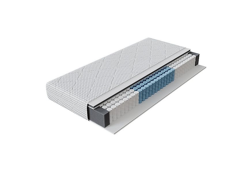 Federkernmatratze 2-in-1-doppelseitige Gästematratz, H3 7-Zonen Taschenfede günstig online kaufen