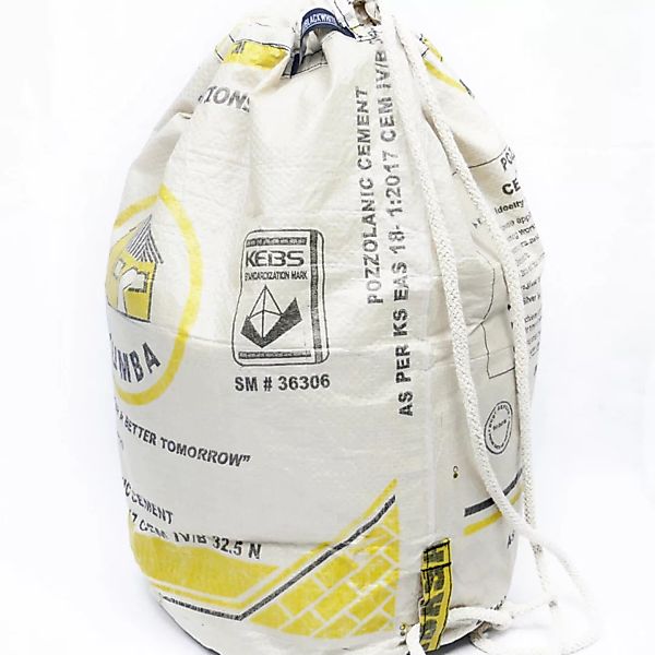 Wäschekorb | Upcycling Wäschesack, Seesack Aus Recyceltem Zementsack günstig online kaufen