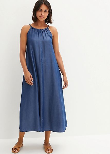 bonprix Jeanskleid "Jeanskleid aus fließendem Lyocell" für lässigen Look, a günstig online kaufen
