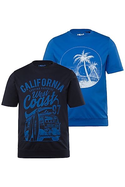 Men Plus T-Shirt Men+ T-Shirts 2er-Pack günstig online kaufen