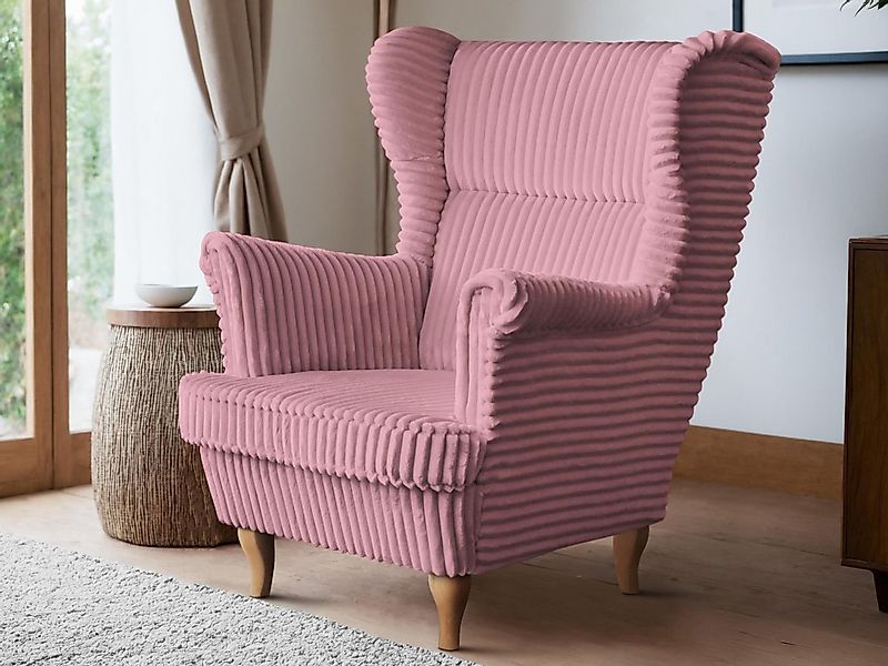 Beautysofa Sessel Moderner, bequemer, weicher, eleganter Sessel FELIX (Holz günstig online kaufen