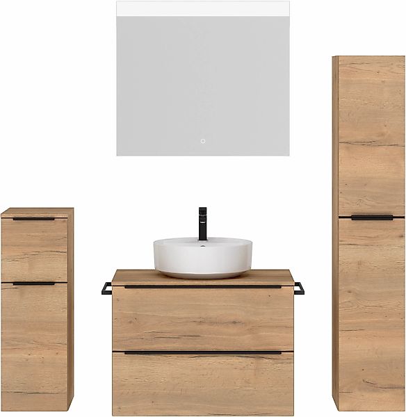 nobilia Badmöbel-Set "Alvene", (4 St., vormontiert, mit Soft-Close), inkl. günstig online kaufen