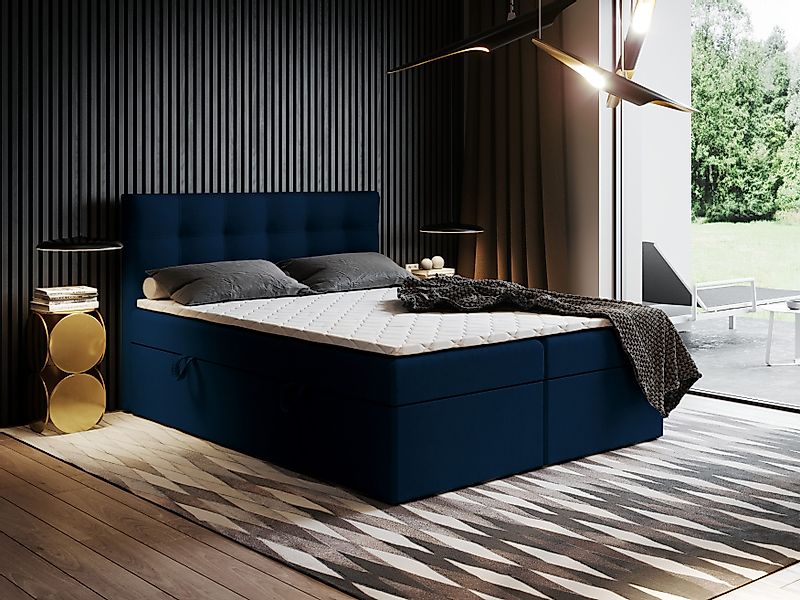 Godre Boxspringbett mit Bettkasten Ewora 140x200 günstig online kaufen