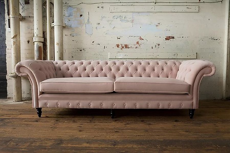 Xlmoebel Sofa XXL Sofa für vier Personen Chesterfield Polster Sitzgarnitur günstig online kaufen