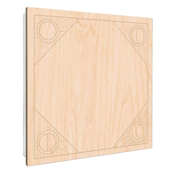Banjado Großer Schlüsselbox Holz 30x30cm Weiß Scharnier Rechts 50 Haken Sch günstig online kaufen