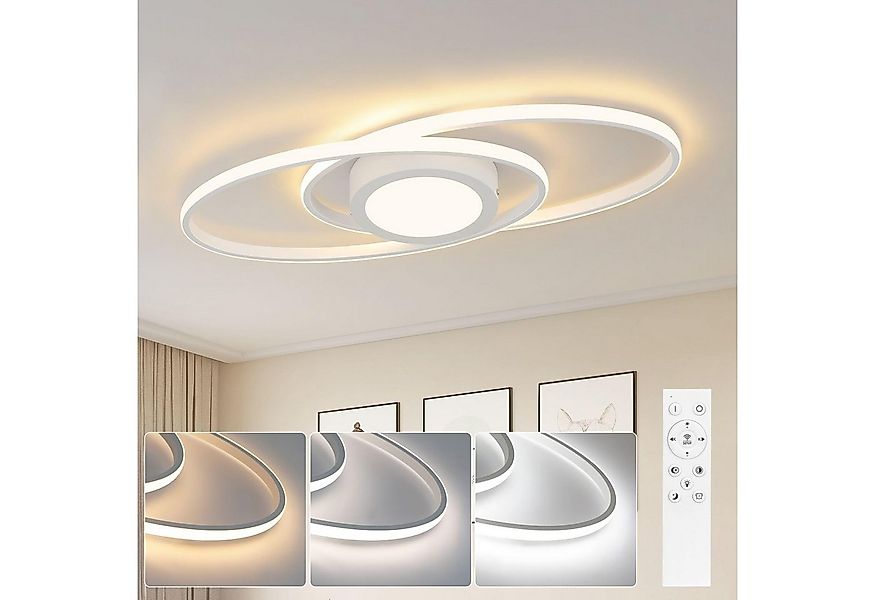 Nettlife LED Deckenleuchte LED Deckenleuchte Dimmbar Modern 48W, Dimmbar, L günstig online kaufen